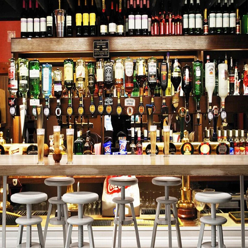 Personality customization Restaurant Clubs KTV Bar Decor Wallpaper 3D Wine Bottle Photo Murals European Style Vintage Wallpapers
Personality customization Restaurant Clubs KTV Bar Decor Wallpaper 3D Wine Bottle Photo Murals European Style Vintage Wallpapers