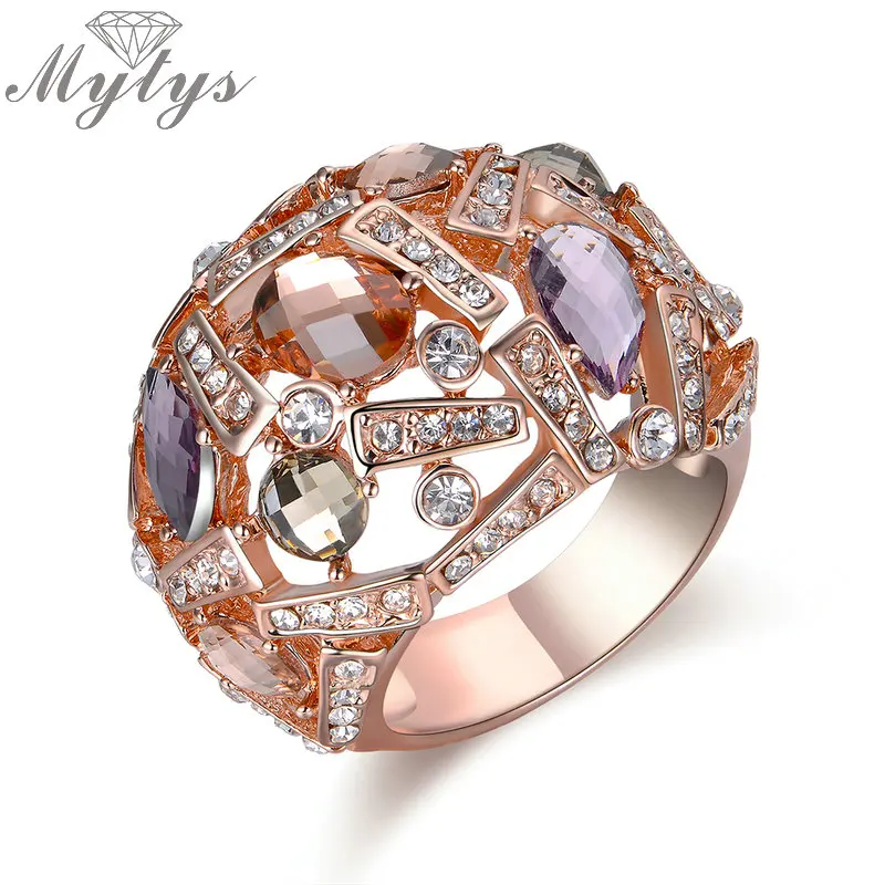Mytys Gorgeous Rose Gold Invisible Setting Crystal Ring For Women Fashion Cocktail Party Rings Jewelry Gift R1866
Mytys Gorgeous Rose Gold Invisible Setting Crystal Ring For Women Fashion Cocktail Party Rings Jewelry Gift R1866