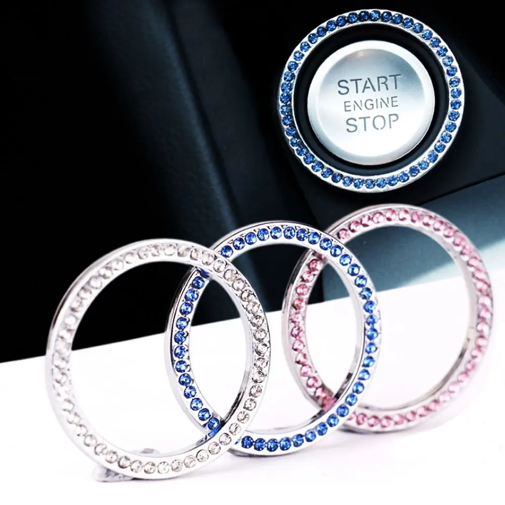 DSYCAR Engine Start Stop Ring Emblem Sticker- Rhinestone Ignition Button Car Key Knob-Interior Bling Push Button Auto Decorative
DSYCAR Engine Start Stop Ring Emblem Sticker- Rhinestone Ignition Button Car Key Knob-Interior Bling Push Button Auto Decorative