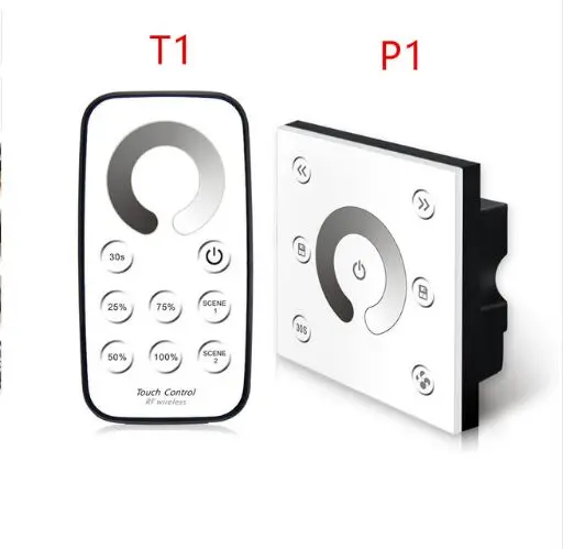 For single color led strip light tape DC12V - 24V P1 Brightness LED Dimmer Smart Touch Panel T1 RF Remote Wireless Controller
For single color led strip light tape DC12V - 24V P1 Brightness LED Dimmer Smart Touch Panel T1 RF Remote Wireless Controller