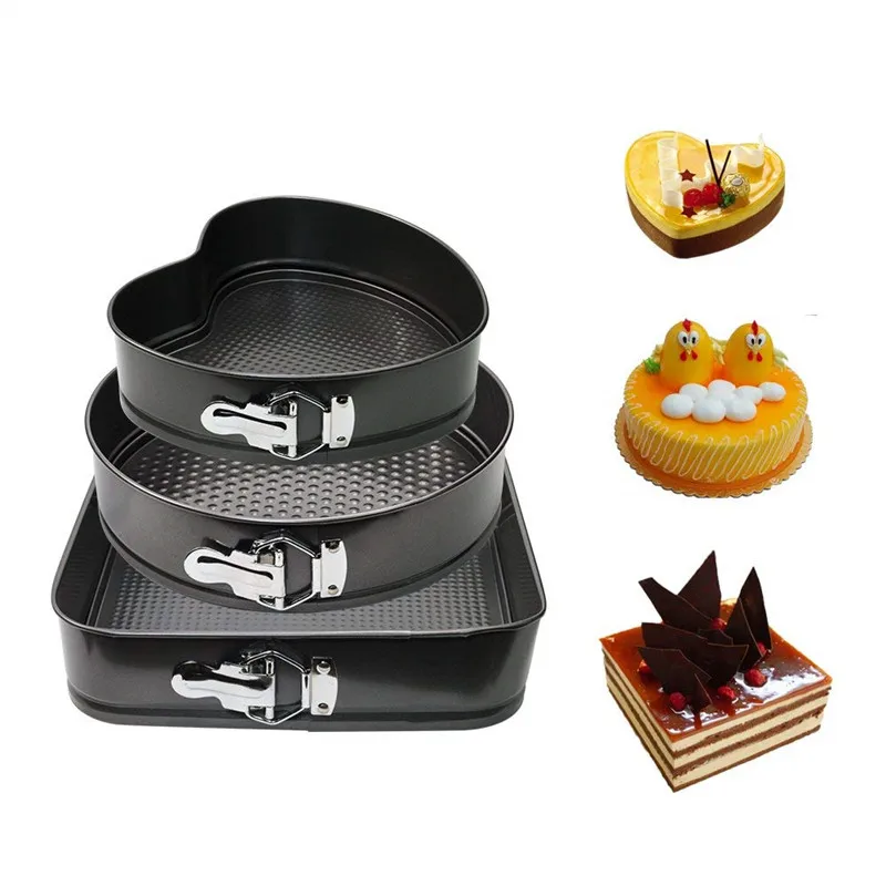 Large Size Non-stick Springform Cake Pan with Removable Bottom/Leakproof Cheesecake Pan Cake Mold Mould Bakeware Set Cake Tools
Large Size Non-stick Springform Cake Pan with Removable Bottom/Leakproof Cheesecake Pan Cake Mold Mould Bakeware Set Cake Tools