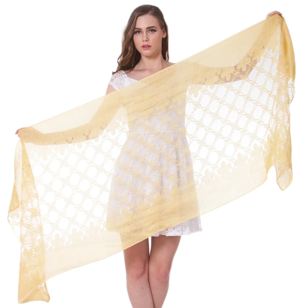 Fashion Silk Scarf Shawl Spring Summer Wrap Autumn Winter Hijab Stole foulard Top Quality Soft Floral Transparent Yellow Gold
Fashion Silk Scarf Shawl Spring Summer Wrap Autumn Winter Hijab Stole foulard Top Quality Soft Floral Transparent Yellow Gold