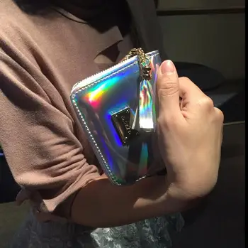 HOT Super Leather Hologram Wallet Women handbag Small clutch with Tassel Bag female laser silver bag coin purse
HOT Super Leather Hologram Wallet Women handbag Small clutch with Tassel Bag female laser silver bag coin purse