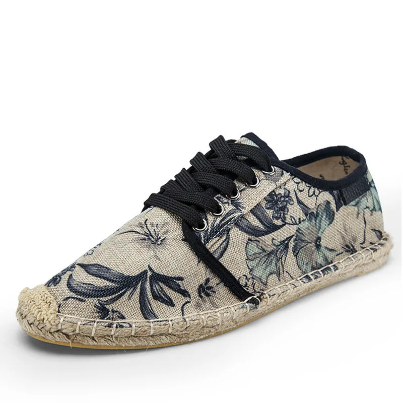 Mens Shoes Lace Up Espadrilles Men 2019 Summer Canvas Hemp Rope Shoes Men Breathable Men's Footwear Zapatos Hombre
Mens Shoes Lace Up Espadrilles Men 2019 Summer Canvas Hemp Rope Shoes Men Breathable Men's Footwear Zapatos Hombre