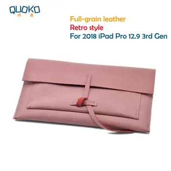 Retro style Tablet Bag super slim sleeve pouch cover,100% Full-grain leather Tablet sleeve case for 2018 iPad Pro 12.9 3rd Gen
Retro style Tablet Bag super slim sleeve pouch cover,100% Full-grain leather Tablet sleeve case for 2018 iPad Pro 12.9 3rd Gen