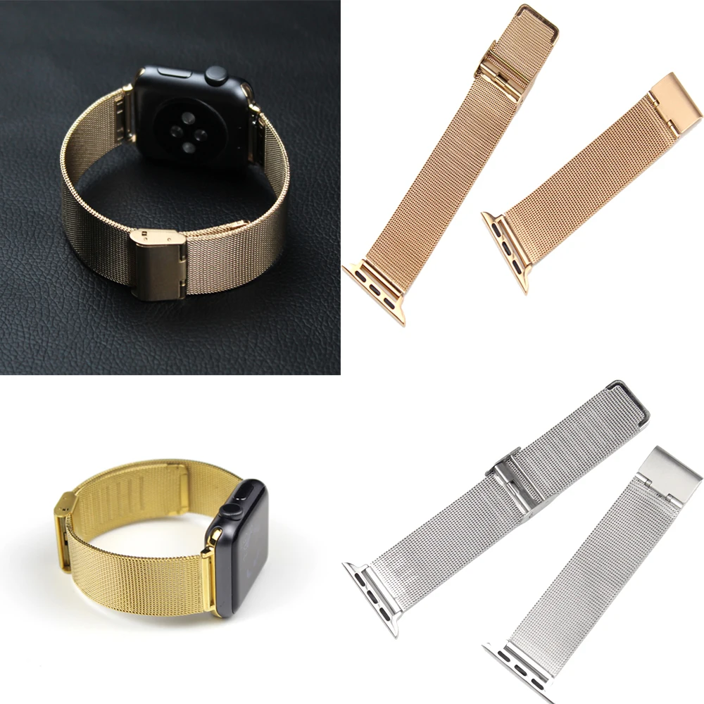 OULUCCI Milanese Loop Band for Apple Watch 38/42mm Series 1/2/3 Stainless Steel Strap Belt Metal Wristwatch Bracelet Replacement
OULUCCI Milanese Loop Band for Apple Watch 38/42mm Series 1/2/3 Stainless Steel Strap Belt Metal Wristwatch Bracelet Replacement