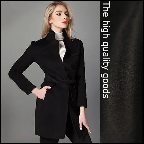 Pure black cashmere clothing fabric short hair thicker autumn and winter coat fabric
Pure black cashmere clothing fabric short hair thicker autumn and winter coat fabric