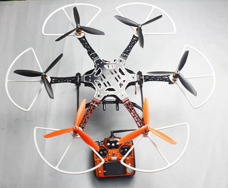 Assembled F550 550 mm Hexa-Rotor Air Frame Kit RTF AT10 10CH Remote Control Prop Guard Protector F05114-AM
Assembled F550 550 mm Hexa-Rotor Air Frame Kit RTF AT10 10CH Remote Control Prop Guard Protector F05114-AM