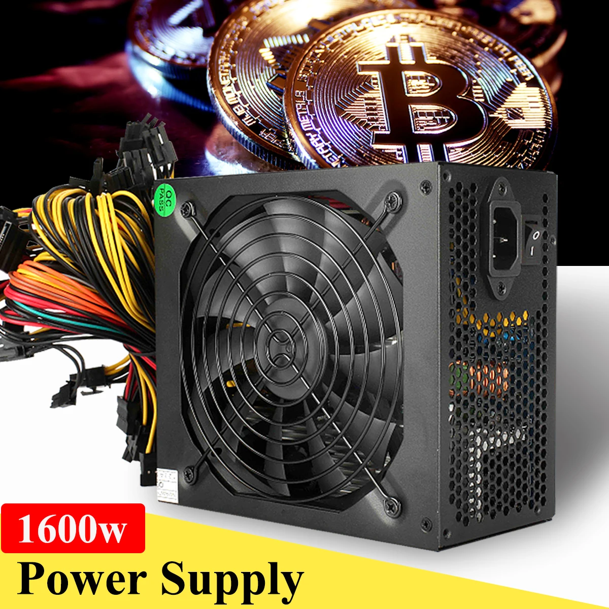 1600W Modular Power Supply For 6 GPU Eth Rig Ethereum Coin Mining Miner New Computer Power Supply computer \win 10 \win 8
1600W Modular Power Supply For 6 GPU Eth Rig Ethereum Coin Mining Miner New Computer Power Supply computer \win 10 \win 8