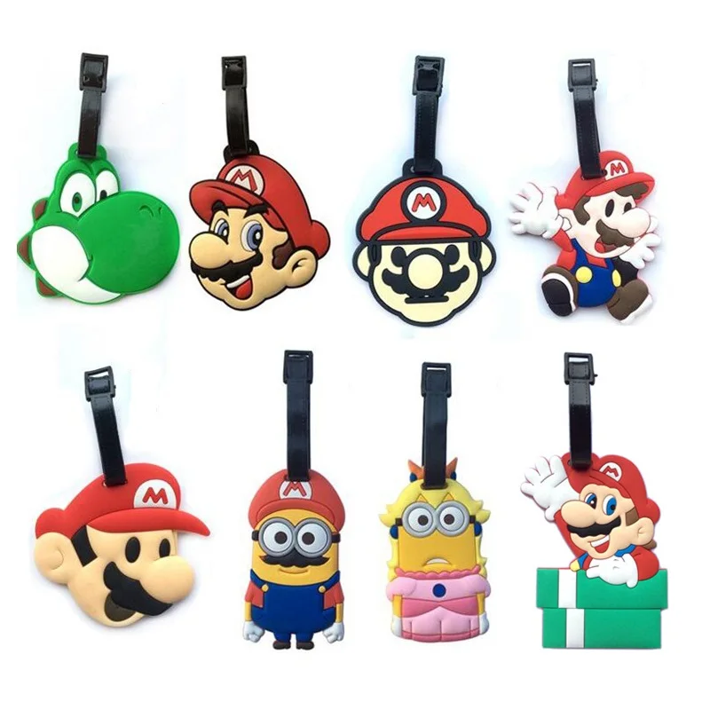 8Style Super Mario Creative Silicone Luggage Tag Pendants Hang Tags Tourist Products Toy Figure 1pc
8Style Super Mario Creative Silicone Luggage Tag Pendants Hang Tags Tourist Products Toy Figure 1pc