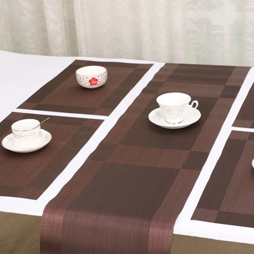 Modern PVC Table Runner 30x135cm Dining Table Mat Waterproof Non-slip Pads Placemat Geometric Home Decor Wedding camino de mesa
Modern PVC Table Runner 30x135cm Dining Table Mat Waterproof Non-slip Pads Placemat Geometric Home Decor Wedding camino de mesa