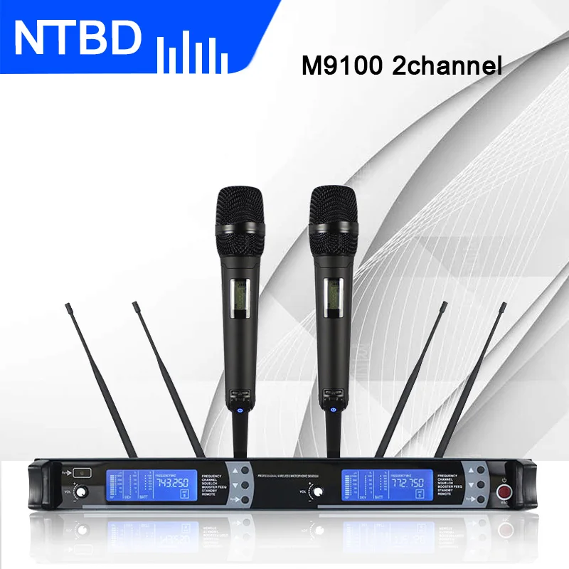 NTBD Stage Performance Rap Home KTV Wedding Anchor M9100 Professional Dual Wireless Microphone True Diversity Long Distance
NTBD Stage Performance Rap Home KTV Wedding Anchor M9100 Professional Dual Wireless Microphone True Diversity Long Distance