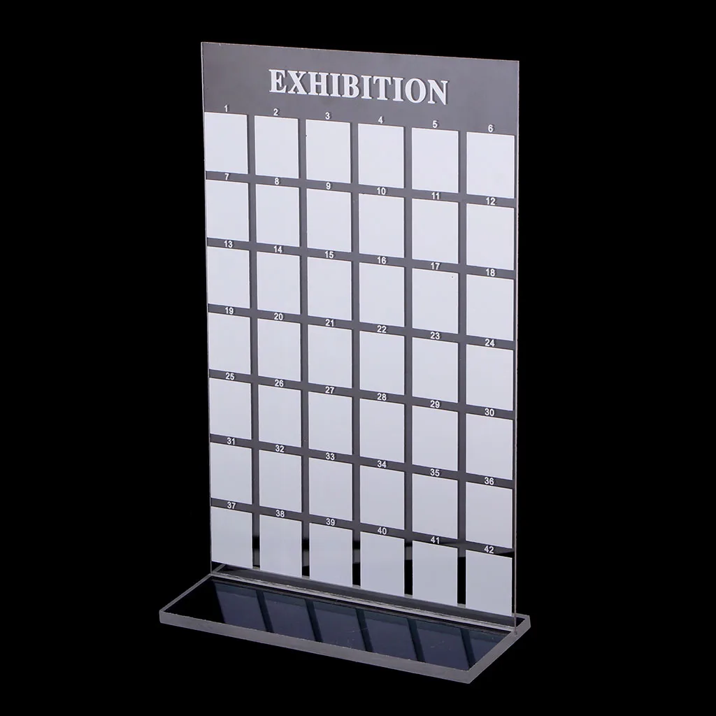 42 Grids High Qulity Clear Acrylic Tip Stand for Practice Use Practice Training Nail Art False Tips Display Training Tool