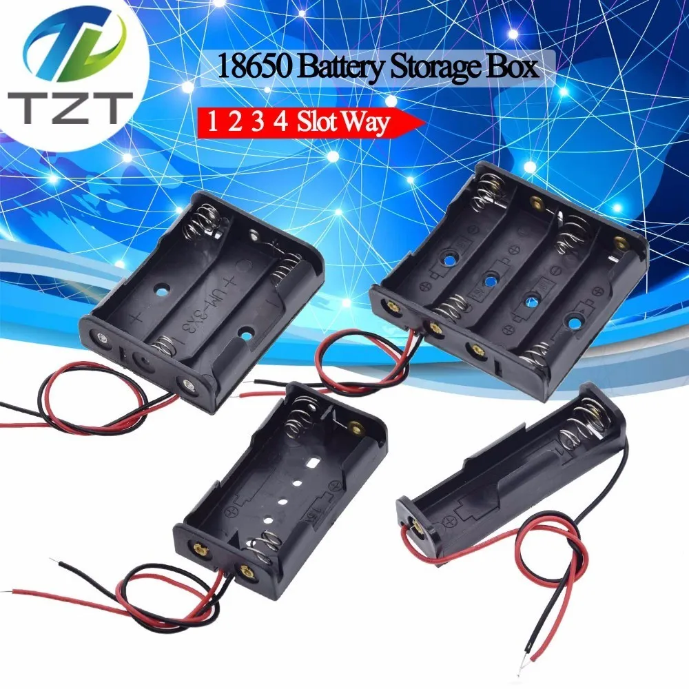 Black Plastic 1x 2x 3x 4x 18650 Battery Storage Box Case 1 2 3 4 Slot Way DIY Batteries Clip Holder Container With Wire Lead Pin
Black Plastic 1x 2x 3x 4x 18650 Battery Storage Box Case 1 2 3 4 Slot Way DIY Batteries Clip Holder Container With Wire Lead Pin