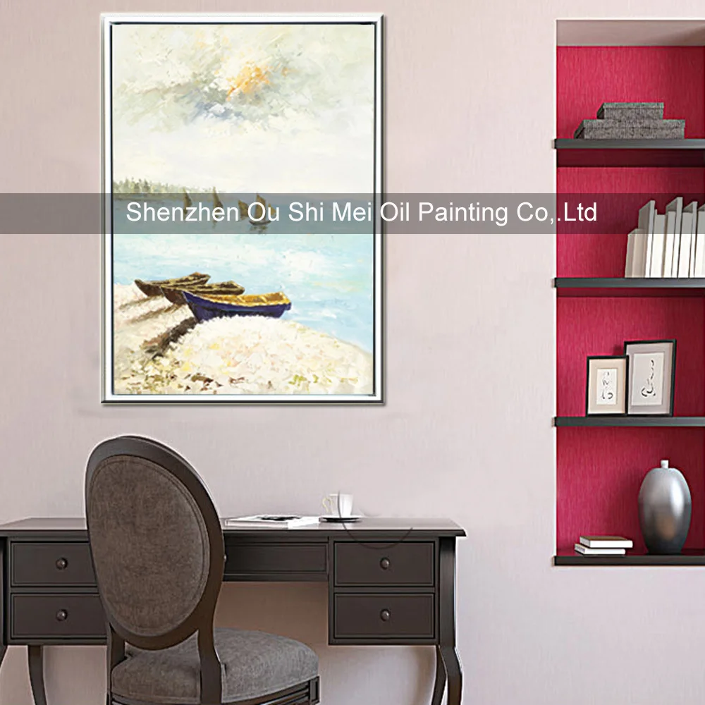 Decorative Oil Painting For Living Room Decor Handmade Beach Landscape Knife Painting Modern Abstract Boat Seascape Art
Decorative Oil Painting For Living Room Decor Handmade Beach Landscape Knife Painting Modern Abstract Boat Seascape Art