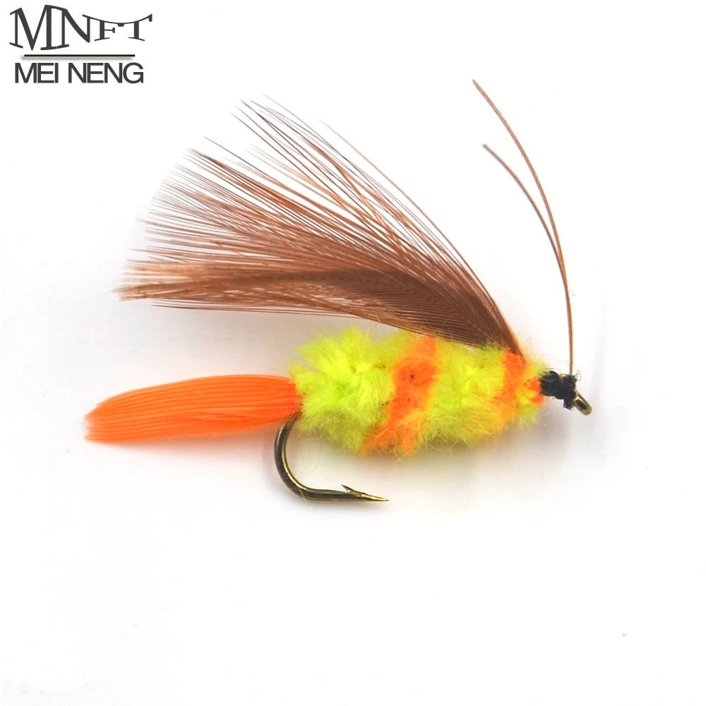 MNFT 10Pcs 10# Feather Wings Yellow Orange Body Insects Nymph Lures Fly Hooks Fishing Flies Mayfly
MNFT 10Pcs 10# Feather Wings Yellow Orange Body Insects Nymph Lures Fly Hooks Fishing Flies Mayfly
