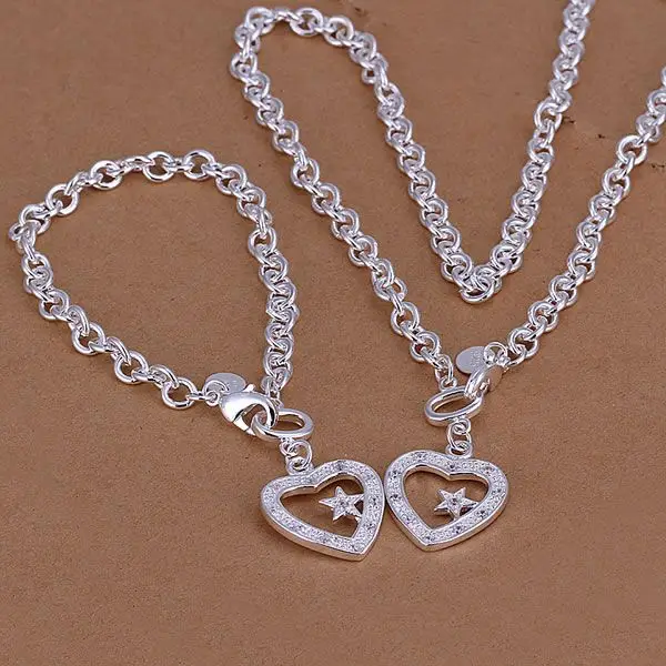 S032 925 Hot Selling silver jewelry set, fashion jewelry set Inlaid Heart And Star /airaizya aujajlqa
S032 925 Hot Selling silver jewelry set, fashion jewelry set Inlaid Heart And Star /airaizya aujajlqa