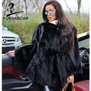 FURSARCAR Natural Real Fur Coat Women Whole Skin Fashion Mink Fur Coat Black Style Luxury Bat Sleeved Female Mink Fur Coat
FURSARCAR Natural Real Fur Coat Women Whole Skin Fashion Mink Fur Coat Black Style Luxury Bat Sleeved Female Mink Fur Coat