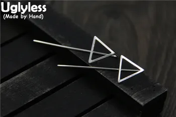 Uglyless 925 Sterling Silver Handmade Triangle Earrings Women Simple Strip Ear Lines Geometric Dress Fine Jewelry Hollow Brincos
Uglyless 925 Sterling Silver Handmade Triangle Earrings Women Simple Strip Ear Lines Geometric Dress Fine Jewelry Hollow Brincos