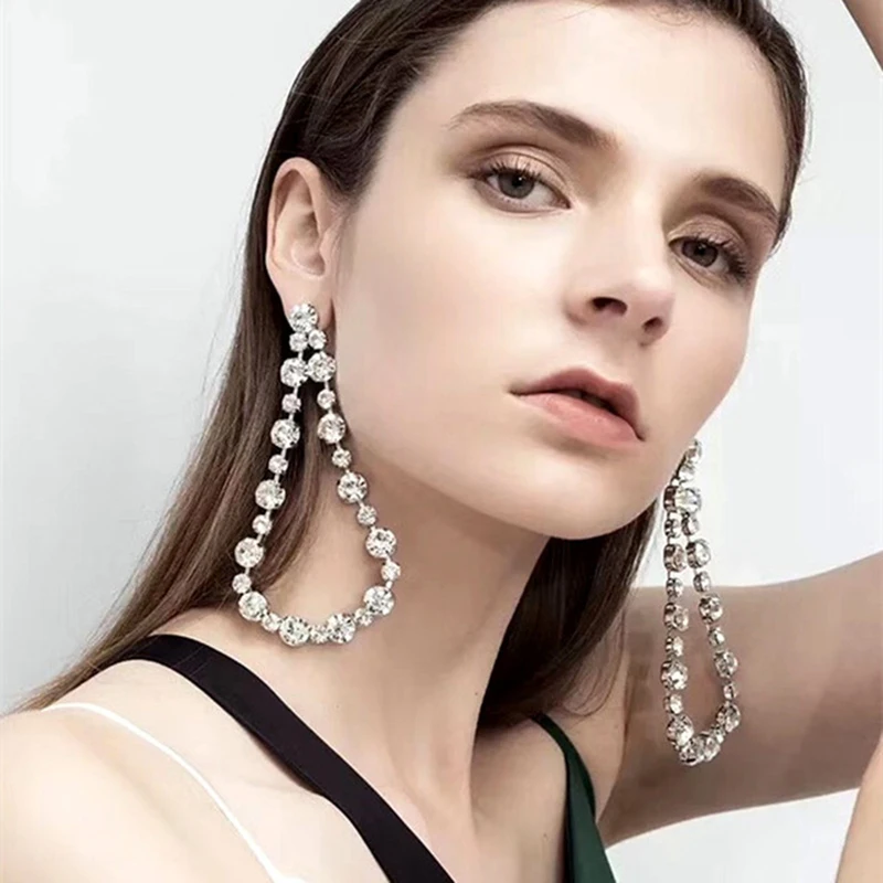 Dvacaman Water Drop Pendant Earrings Fashion Crystal Earrings for Wedding Women Long Drop Earrings Metal Jewelry Accessories AB3
Dvacaman Water Drop Pendant Earrings Fashion Crystal Earrings for Wedding Women Long Drop Earrings Metal Jewelry Accessories AB3