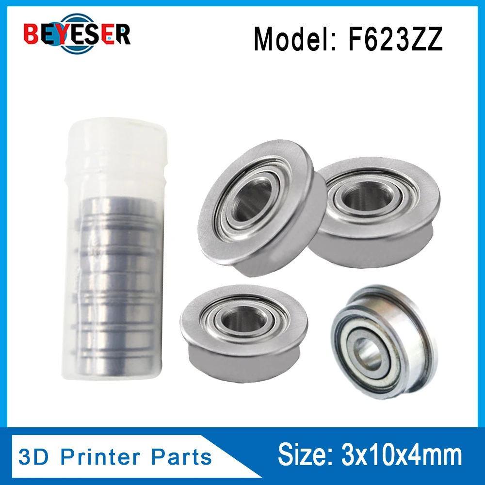 1/10Pcs F623ZZ 3d printer flange bushing ball bearings 3x10x4 mm Mini Metal Double Shielded Flanged Ball Bearings For 3D printer
1/10Pcs F623ZZ 3d printer flange bushing ball bearings 3x10x4 mm Mini Metal Double Shielded Flanged Ball Bearings For 3D printer