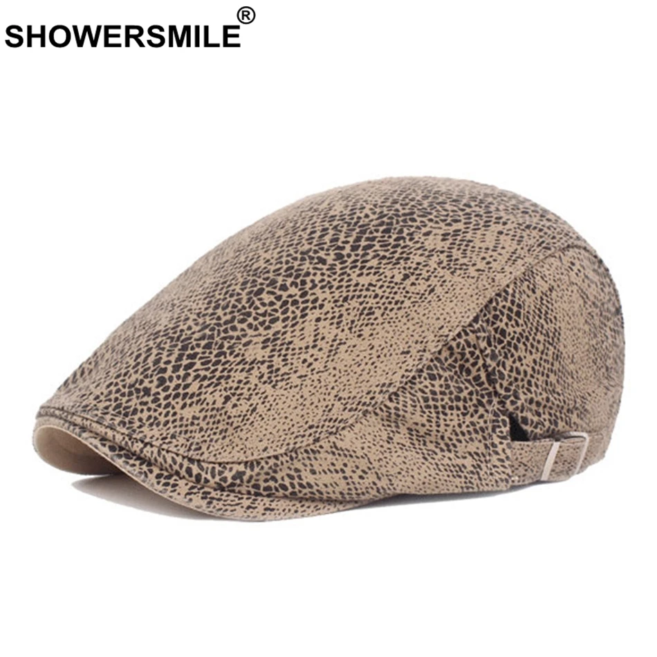 SHOWERSMILE Leopard Beret Hat Women 100% Cotton Khaki Flat Cap Men Adjustable Casual Duckbill Summer Retro Brand Gatsby Ivy Cap
SHOWERSMILE Leopard Beret Hat Women 100% Cotton Khaki Flat Cap Men Adjustable Casual Duckbill Summer Retro Brand Gatsby Ivy Cap