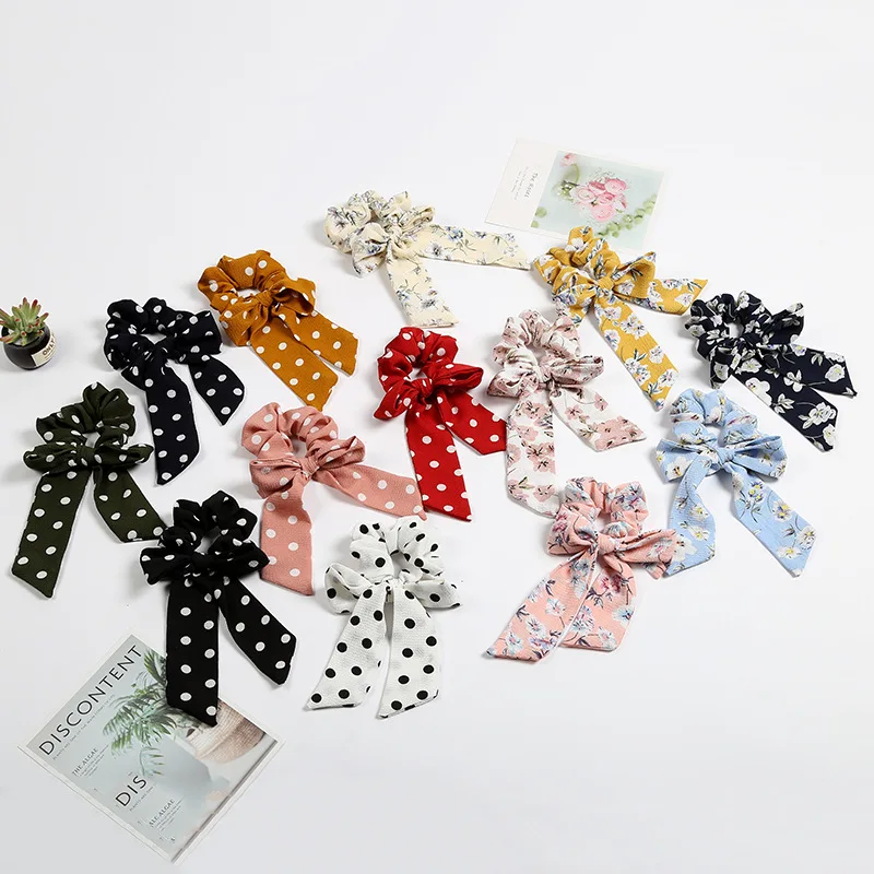 2019 Hair Accessories Floral Print Women Hair Scarf Elastic Hairband Bow Hair Rubber Ropes Scrunchie Girls Hair Ties
2019 Hair Accessories Floral Print Women Hair Scarf Elastic Hairband Bow Hair Rubber Ropes Scrunchie Girls Hair Ties
