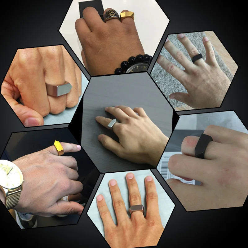 US7 Mens Gold Color Geometric Rings Titanium Stainless Steel Square Finger Signet Rings for Men Jewelry Male Ring
US7 Mens Gold Color Geometric Rings Titanium Stainless Steel Square Finger Signet Rings for Men Jewelry Male Ring