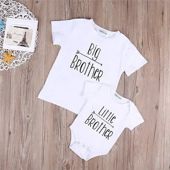 2018 Fashion Little Brother Baby Boy Romper White Big Brother Tops Brother Family Clothing Print Matching Outfit Dropshipping
2018 Fashion Little Brother Baby Boy Romper White Big Brother Tops Brother Family Clothing Print Matching Outfit Dropshipping