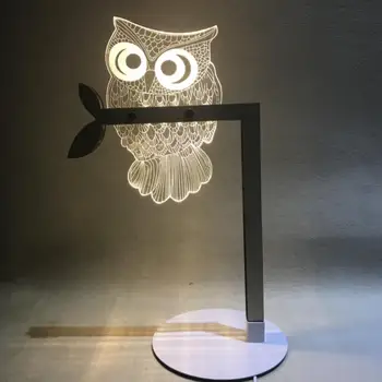 NEWKBO owl animal LED night light warm lighting USB table lamp Unique Lighting Effects Amazing Optical Illusion Home Decor Lamp
NEWKBO owl animal LED night light warm lighting USB table lamp Unique Lighting Effects Amazing Optical Illusion Home Decor Lamp