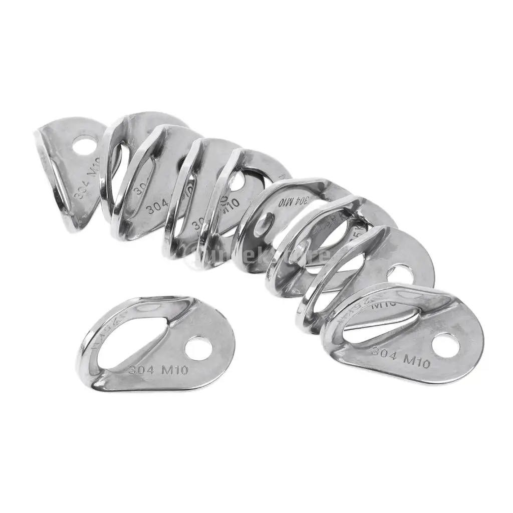 10x 10mm 3/8" Rock Climbing Caving 25KN 5620 LBS Anchor Bolt Hanger Plate 304 Stainless Steel for Belay Rescue Rigging Device
10x 10mm 3/8" Rock Climbing Caving 25KN 5620 LBS Anchor Bolt Hanger Plate 304 Stainless Steel for Belay Rescue Rigging Device