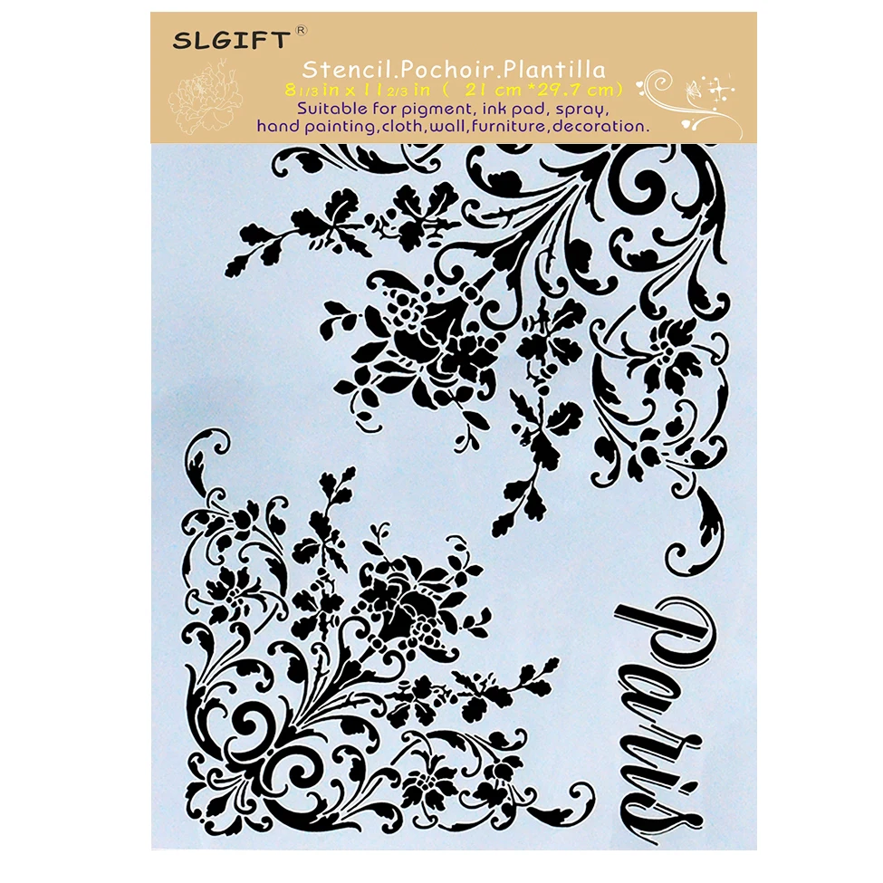 A4 A3 A2 Size Stencils for Wall Painting DIY Scrapbooking Photo album Paper Card Making Craft Decorative Embossing Template
A4 A3 A2 Size Stencils for Wall Painting DIY Scrapbooking Photo album Paper Card Making Craft Decorative Embossing Template