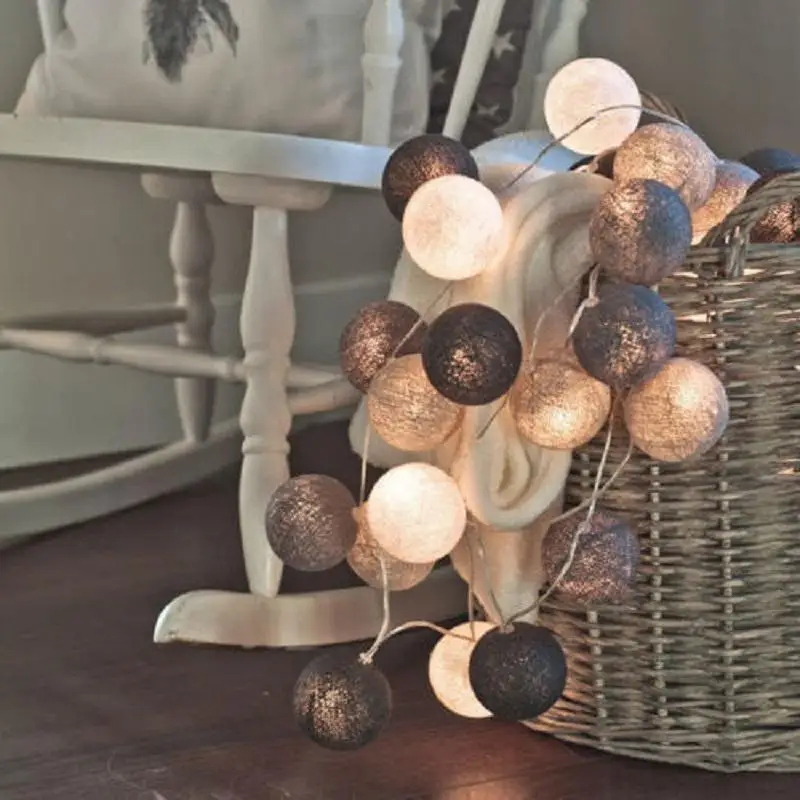 Colorful Cotton Ball String Lights 20 LEDs Ball Lamp Holiday Festa Party Christmas Lighting Chain Home Room Outdoor Decoration
Colorful Cotton Ball String Lights 20 LEDs Ball Lamp Holiday Festa Party Christmas Lighting Chain Home Room Outdoor Decoration