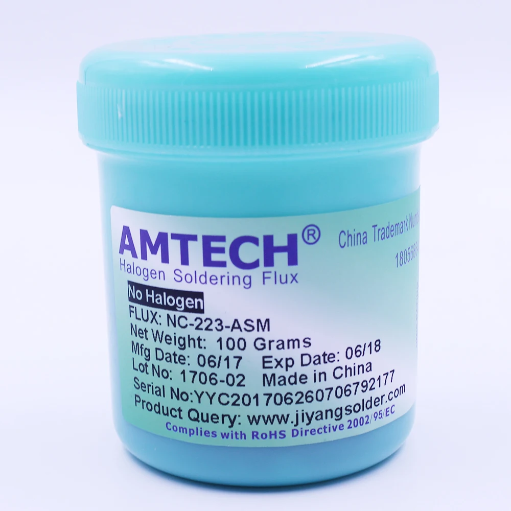 

100% Original AMTECH RMA-223-UV 100g SMT / SMD BGA Soldering Solder Flux Paste For PCB Rework Reballing Welding Repair Tools