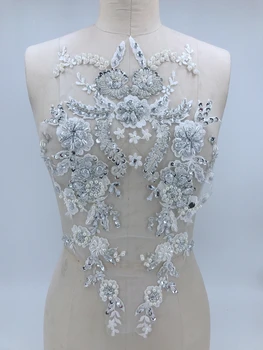 handmade white Hot drilling Rhinestone pearl lace embroidery patch applique wedding dress bordados DIY Performance clothing
handmade white Hot drilling Rhinestone pearl lace embroidery patch applique wedding dress bordados DIY Performance clothing