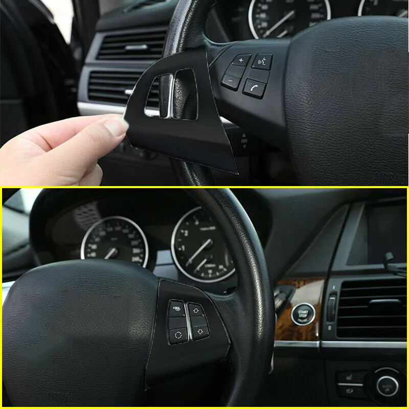 2pcs Decorative Steering Wheel Trim Button For BMW X5 E70 2008-2013 ABS Interior Decal Accessory
2pcs Decorative Steering Wheel Trim Button For BMW X5 E70 2008-2013 ABS Interior Decal Accessory