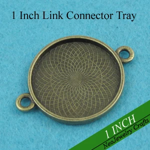 25mm Antique Bronze Round Dual Loop Tray, 1 Inch Link Tray Settings, 25mm Connector Tray Link, Bracelet Setting Link
25mm Antique Bronze Round Dual Loop Tray, 1 Inch Link Tray Settings, 25mm Connector Tray Link, Bracelet Setting Link