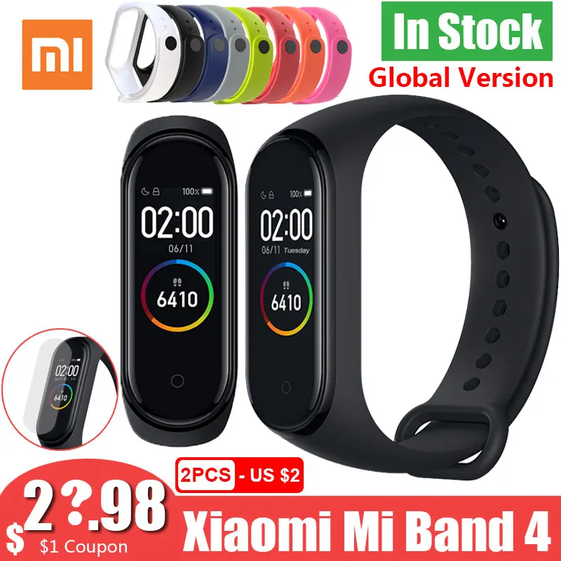 Global Version Xiaomi Mi Band 4 Smart Wristband Miband 4 Bracelet Heart Rate Fitness Color Screen Bluetooth 5.0 Chinese Version
Global Version Xiaomi Mi Band 4 Smart Wristband Miband 4 Bracelet Heart Rate Fitness Color Screen Bluetooth 5.0 Chinese Version