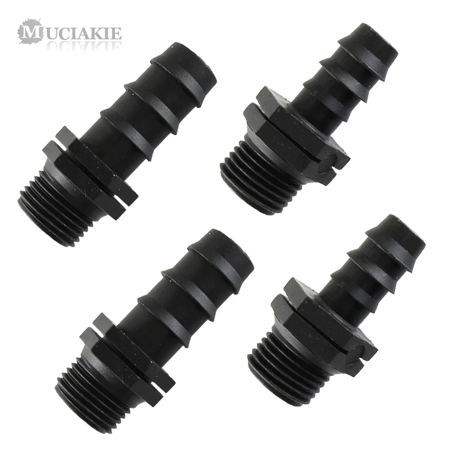 MUCIAKIE 10pcs 1/2''Male Thread to 16mm 20mm By-pass Connectors for PE Pipe Hose Garden Watering Irrigation Accessories
MUCIAKIE 10pcs 1/2''Male Thread to 16mm 20mm By-pass Connectors for PE Pipe Hose Garden Watering Irrigation Accessories