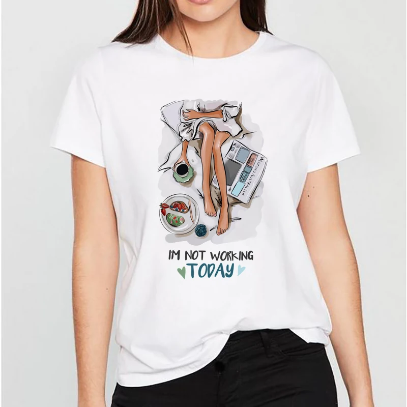 I'm Not Working Today Harajuku T Shirt Women 2019 Clothes Camiseta Mujer Ulzzang Tops Graphic Tees Shirt Femme Korean Streetwear
I'm Not Working Today Harajuku T Shirt Women 2019 Clothes Camiseta Mujer Ulzzang Tops Graphic Tees Shirt Femme Korean Streetwear