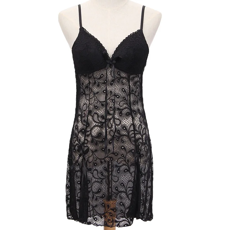New Women Sexy Lingerie Lace Dress Spaghetti Strap Nightwear Underwear Cotton Cup Lingerie Manufacturer Cross-Border
New Women Sexy Lingerie Lace Dress Spaghetti Strap Nightwear Underwear Cotton Cup Lingerie Manufacturer Cross-Border