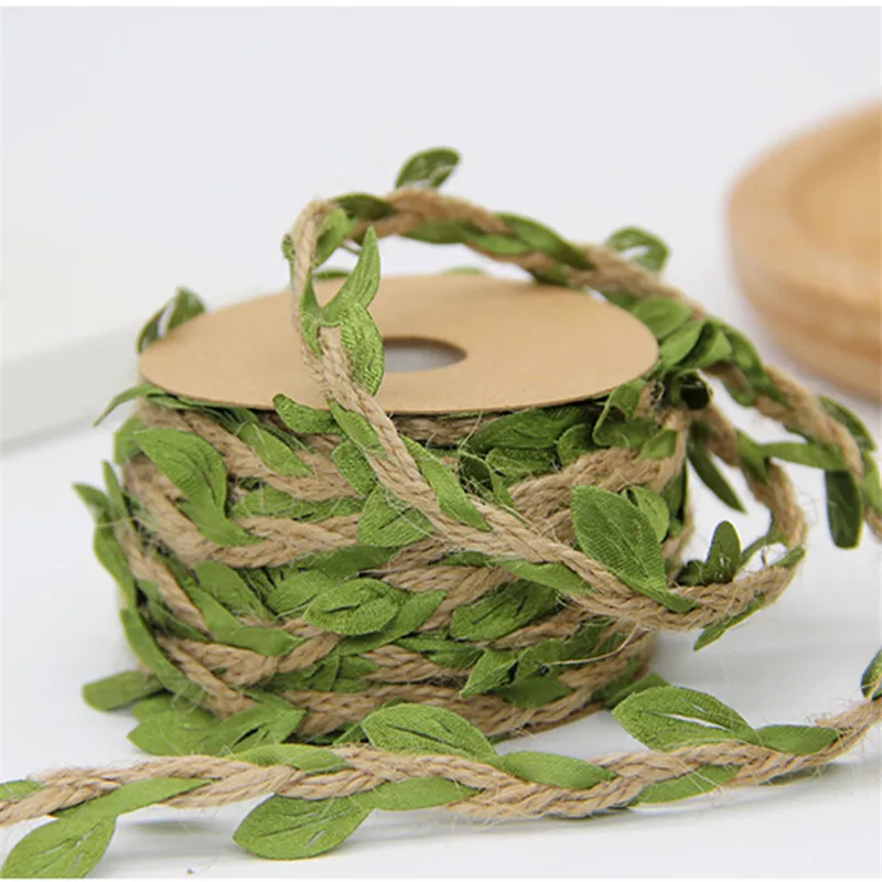 10M/Lot New Arrival Leaf Natural Hessian Jute Twine Rope Burlap Ribbon DIY Craft Vintage For Home Wedding Party Decoration
10M/Lot New Arrival Leaf Natural Hessian Jute Twine Rope Burlap Ribbon DIY Craft Vintage For Home Wedding Party Decoration