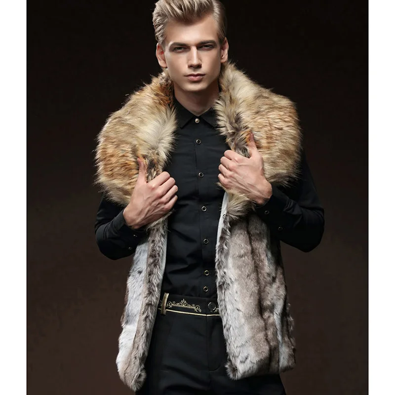 2019 Men Winter Jacket Casual Faux Fur Wool Coat Men Vintage Warm Slim Sleeveless Coat Vest Male Plus Size Fur Streetwear
2019 Men Winter Jacket Casual Faux Fur Wool Coat Men Vintage Warm Slim Sleeveless Coat Vest Male Plus Size Fur Streetwear