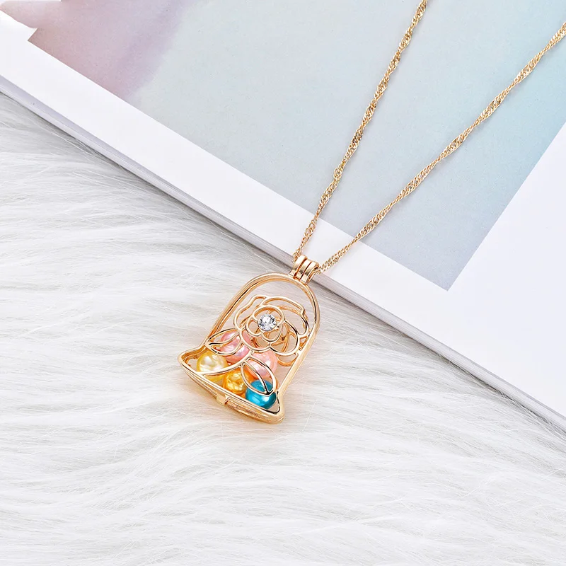 Handmade Rose Flower Necklace Pendant Crystals Lockets Gold Chain Pearl Chokers Beauty and the Beast Trendy Jewelry Women Gift
Handmade Rose Flower Necklace Pendant Crystals Lockets Gold Chain Pearl Chokers Beauty and the Beast Trendy Jewelry Women Gift