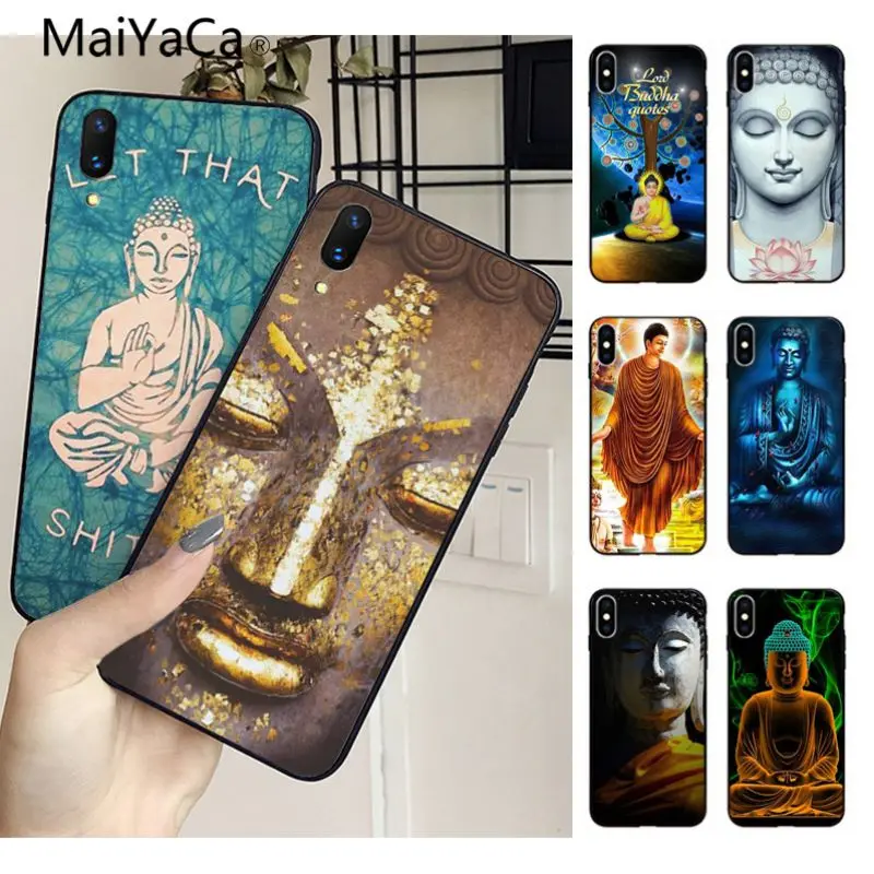 Чехол MaiYaCa для iphone 6 plus чехол мобильных телефонов с Буддой X XS XR XSMAX 8 8plus 7 7plus 6s Plus 5 5s