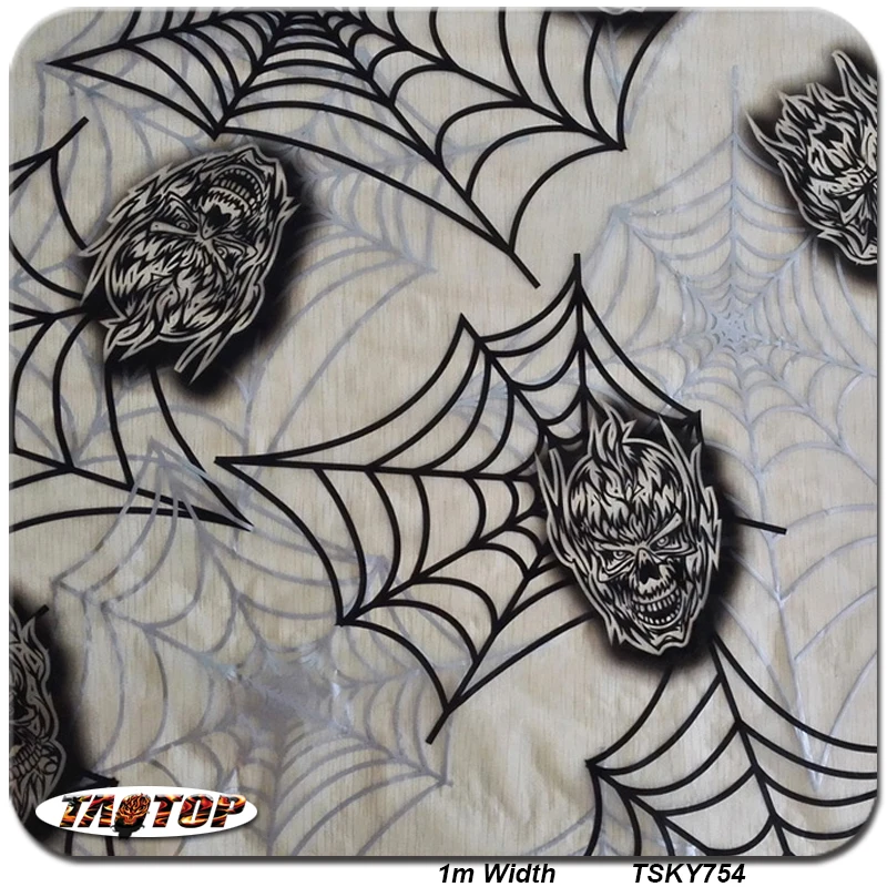 TAOTOP754 1m *10m New Cobweb transparent hydrographic printed film Width 100cm aqua print film water transfer dipping printing
TAOTOP754 1m *10m New Cobweb transparent hydrographic printed film Width 100cm aqua print film water transfer dipping printing