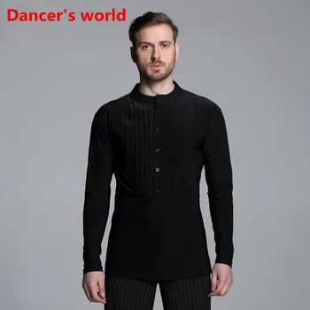 2017 Long Sleeves Button Tie Mens Latin Shirts Dance Top Ballroom Latin Dance Costumes Stage Clothing For Men Ballroom Clothes
2017 Long Sleeves Button Tie Mens Latin Shirts Dance Top Ballroom Latin Dance Costumes Stage Clothing For Men Ballroom Clothes