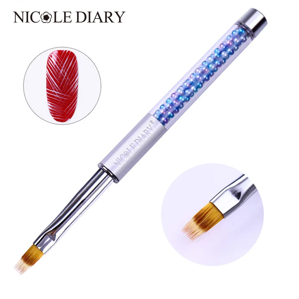 NICOLE DIARY Gradient Painting Pen Drawing Brush with Cap Blue Rhinestone Handle Manicure Nail Art Tool
NICOLE DIARY Gradient Painting Pen Drawing Brush with Cap Blue Rhinestone Handle Manicure Nail Art Tool