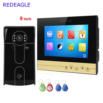 Apartment 9 inch Record LCD Video door Phone Intercom System Support TF Card recording and Release Unlock Doorbell Camera 
Apartment 9 inch Record LCD Video door Phone Intercom System Support TF Card recording and Release Unlock Doorbell Camera