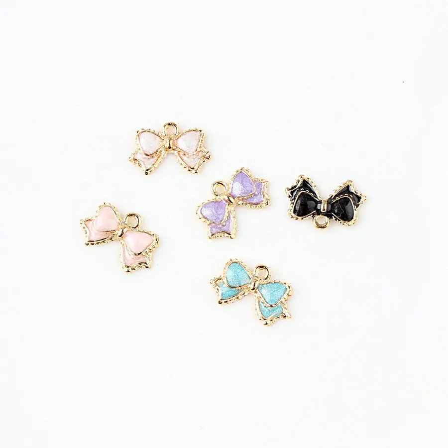 10pcs/pack Bow Tie Enamel Charms Alloy Drop Oil Jewelry Making Gold Color Pendant DIY Finding fit Bracelet Necklace Accessories
10pcs/pack Bow Tie Enamel Charms Alloy Drop Oil Jewelry Making Gold Color Pendant DIY Finding fit Bracelet Necklace Accessories